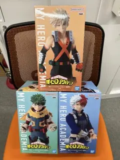 僕のヒーローアカデミア　フィギュア　3点セット 爆豪勝己 轟焦凍 緑谷出久