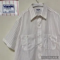 80s USA製 Wrangler BY RED KAPストライプワークシャツのサムネイル