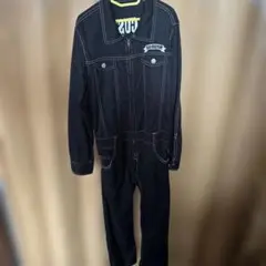 RAD CUSTOM ブラックオーバーオール ポーチ付き