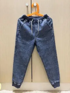 デニムブルー ジョガーパンツ 130