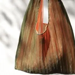 patternterso オーガンジートートバッグ オリーブグリーン