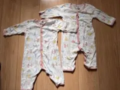 プチバトー　ロンパース(12m74cm)2枚セット