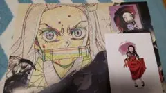 鬼滅 ufotable cafeランチョン 京ノ御仕事 コースター 禰豆子