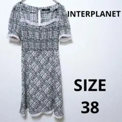 Beauty INTERPLANET 半袖 膝丈ワンピース モザイク柄のサムネイル