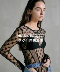 【タグ付き未着用】PRANK PROJECT モノグラムレースボディスーツのサムネイル