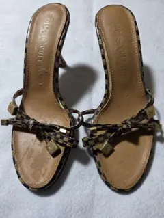 Louis Vuitton チェック柄 ハイヒールパンプス
