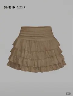 SHEIN スカート ブラウン