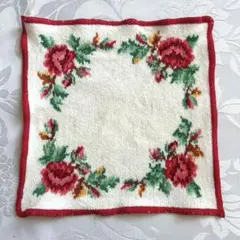 FEILER 花柄タオルハンカチ　薔薇