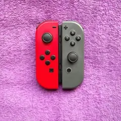 ジョイコン Joy-Con 純正 レッド グレー 左右セットU8d-5【美品】