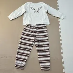 ★お買い得★GUキッズ フリースパジャマ ポケモン イーブイ 120 男女兼用