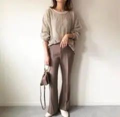 GU 2wayストレッチフレアパンツ M