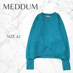 メデューム　大きいサイズ　Vネック　ぽわん袖　スウェット　トレーナー　LL