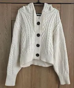 Heather YUMMY KNITフーディー　カーディガン　ニット