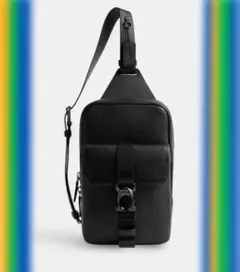 新品COACHコーチシグネチャー コーテッド キャンバス、スムース カーフ