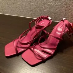お買い得‼️ZARA ピンク ストラップサンダル 38