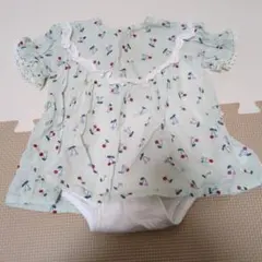 petit main さくらんぼ柄 ロンパース 70cm