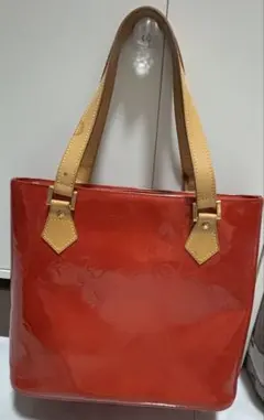 レッド パテントレザー トートバッグのサムネイル