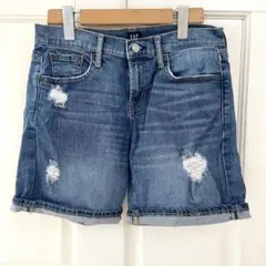 GAP ギャップ デニムショートパンツ ダメージデニム 25