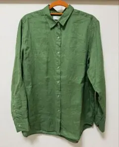 ユニクロ　プレミアムリネンシャツ　レディース Ｌ