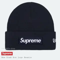Supreme ビーニー シュプリーム Box Logo Beanie ネイビー