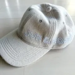 美品♡ジュン&ロペ♡レディースゴルフキャップ♡ベージュつば裏ボア秋冬ラウンド