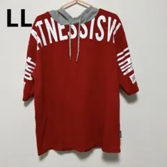 Tシャツ　LL 赤　数回使用