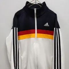 【ドイツ代表風】adidas ジャージセット ブラック/ホワイト