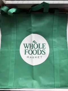 Whole Foods Market エコバッグ グリーン　特大レアのサムネイル