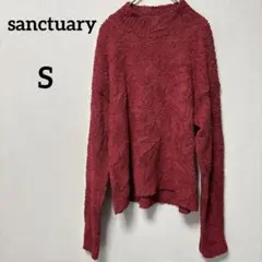 美品✨ sanctuary【S】レディース タートルネック 長袖セーター 赤