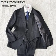 3ピース✨大きいサイズ✨ザスーツカンパニー セットアップスーツ 段返り3ボタン