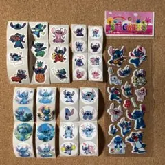 スティッチ(11) ぷくぷくシール 3Dシール1枚 & シール34枚♪