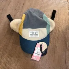 新品タグ付き　耳当て付きキャップ