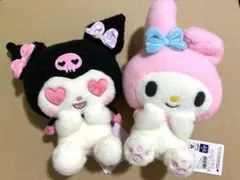 ハワイ限定 日焼けマイメロ＆クロミウクレレキーホルダー ガングロ
