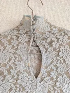 レース トップス ブラウス ヴィンテージ 古着 花柄