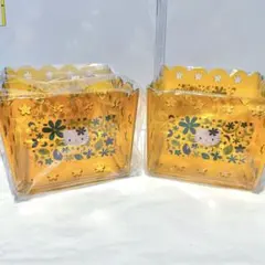 ハローキティ　お花キティ　カオハナ　カゴ　小物入　　2002年　当時物　レトロ ハローキティ お花キティ カオハナ カゴ 小物入 2002年 当時物 レトロ