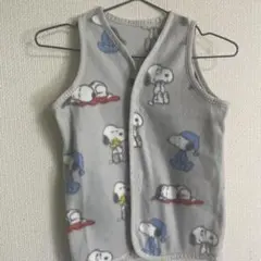 スヌーピー フリーススリーパー グレー