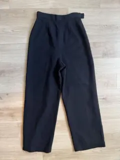 黒いワイドパンツ ハイウエスト　M〜L