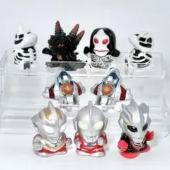 ウルトラマン　指人形　ガチャ　9体セット ネクサス　コスモス