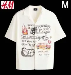 新品 H&M グラフィティ アロハシャツ Mサイズのサムネイル
