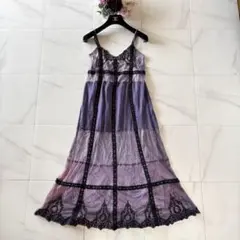 NO.3-280couture by rojita紫キャミレースロングワンピースのサムネイル