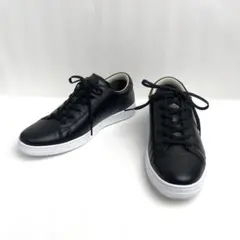 新品級美品⭐︎Stefanorossi UOMO ブラックレザー スニーカー 26