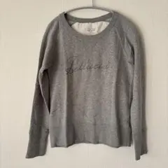 グレー プリント トレーナー