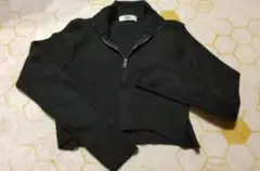 美品✨ウィゴーWEGO黒のショート丈カーディガン