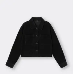 【GU】ブラックコーデュロイ セットアップ