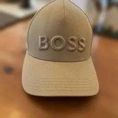 BOSS キャップ ベージュ