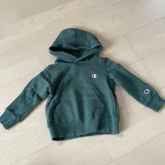 Champion ダークグリーン フード付きトレーナー