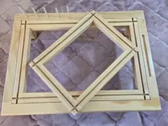 刺繍枠　リュネビル　アリワーク　刺繍台　四角　メティエ　卓上角枠