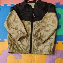 恐竜柄ジャケット 100cm 黒ベージュ