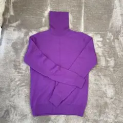 【イング】パープル 長袖ニット セーター