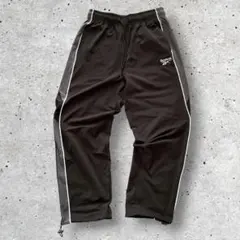 Reebok リーボック ブラック サイドラインパンツ ジャージ スウェット